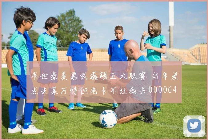 韦世豪羡慕武磊踢五大联赛 当年差点去莱万特但老卡不让我去0000644